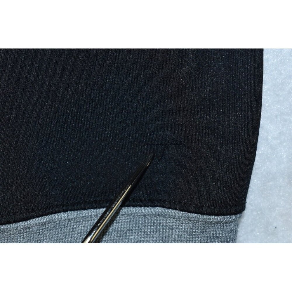 Nike Plus Zip Thru Sweat Womens Pullover Size 2X Black Cropped Funnel Neck Flaws - Picture 6 of 14